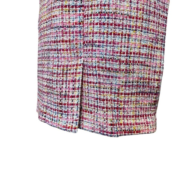 RSVP By Talbots Ribbon Tweed Shift Sleeveless Dress. Pink Blue Size Small #1428 - Picture 12 of 13